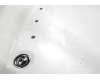 Gemy G9080 Ванна аэромассажная угловая со стеклянной вставкой, 150х150 см, белый