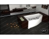GNT Eternity 170x100 – Асимметричная акриловая ванна на каркасе с сифоном