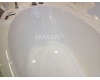 GNT Fresh 170x105 – Асимметричная акриловая ванна на каркасе с сифоном