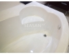 GNT Fresh 170x105 – Асимметричная акриловая ванна на каркасе с сифоном