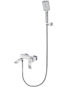 Grocenberg GB8007WC Cмеситель для ванны с ручным душем Белый хром