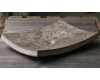 Natural Stone 50х40 Прямоугольная накладная раковина из серого мрамора
