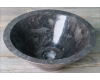 Natural Stone 40 Black Накладная раковина в форме вазы из чёрного мрамора