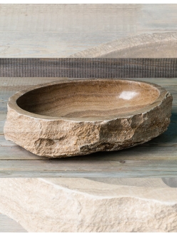 Раковина-чаша Natural Stone Bukit из натурального оникса