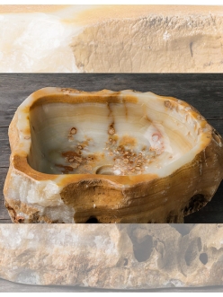Раковина-чаша Natural Stone Kediri из натурального оникса