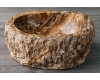 Раковина-чаша Natural Stone Petra Uniq из натурального окаменелого дерева