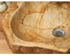 Раковина-чаша Natural Stone Uluwatu из натурального окаменелого дерева