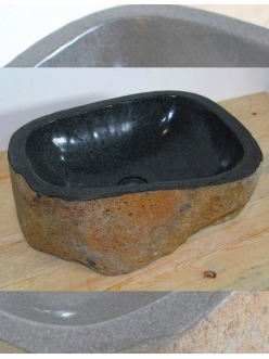 Раковина-чаша Natural Stone Мегалит №4 из натурального речного камня