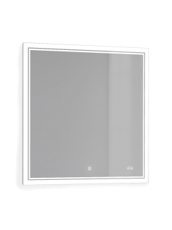 Jorno Slide Sli.02.77/W – Зеркало с подсветкой и часами 80 см