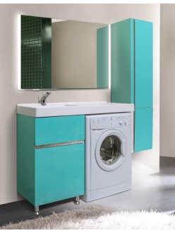 LOTOS 115 – Мебель под стиральную машину с двумя ящиками и мешком для белья