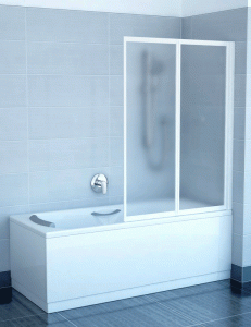 Ravak VS2 105 шторка для ванны складная двухэлементная