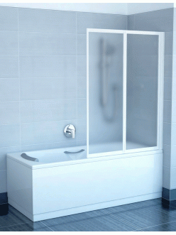 Ravak VS2 105 шторка складная двухэлементная для прямоугольной ванны