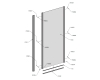 Roltechnik ECD2(L/P)+ECDBN – Душевой уголок, сборный, раздвижная дверь + стенка