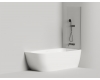 Salini Atrio – Шторка на ванну неподвижная одноэлементная 140x70 см, Хром