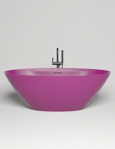 Salini DIVA –  Отдельностоящая ванна из литьевого мрамора в цвете RAL