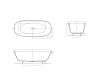 SALINI GRECA MEANDER 103021 Классическая отдельностоящая ванна из камня
