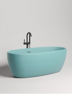 Salini LUCE – Отдельностоящая ванна из литьевого мрамора в цвете RAL