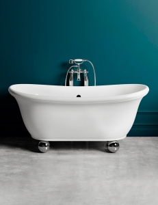 Salini ALBA –  Классическая отдельностоящая ванна из литьевого мрамора на ножках