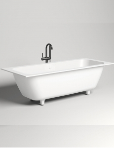 Salini ORLANDO 180 AXIS – Встраиваемая прямоугольная ванна из литого мрамора