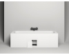 Salini ORLANDO KIT 160х70 – Встраиваемая прямоугольная ванна из литого мрамора
