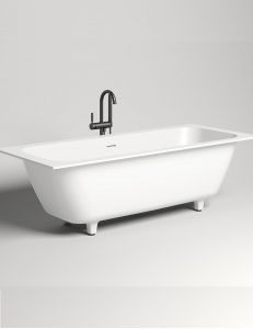Salini ORLANDO 190 AXIS KIT – Встраиваемая прямоугольная ванна из литого мрамора