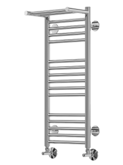 Terminus Аврора с 1 полкой – Водяной полотенцесушитель из нержавеющей стали