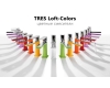 Tres Loft-Colors 20012001ROD Смеситель для биде с дон. клапаном Click-Clack, Красный