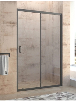 Veconi VN-46B – Душевая дверь в проём, раздвижная, алюминий, стекло 6 мм