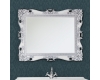 Багетное зеркало VOD-OK Кармен в глянцевой раме с серебряным патинированием