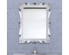 Багетное зеркало VOD-OK Кармен в глянцевой раме с серебряным патинированием