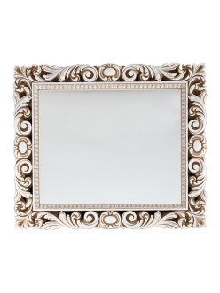Багетное зеркало VOD-OK Версаль в глянцевой раме с золотым патинированием
